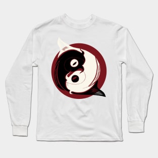Koi carp yin yang Long Sleeve T-Shirt